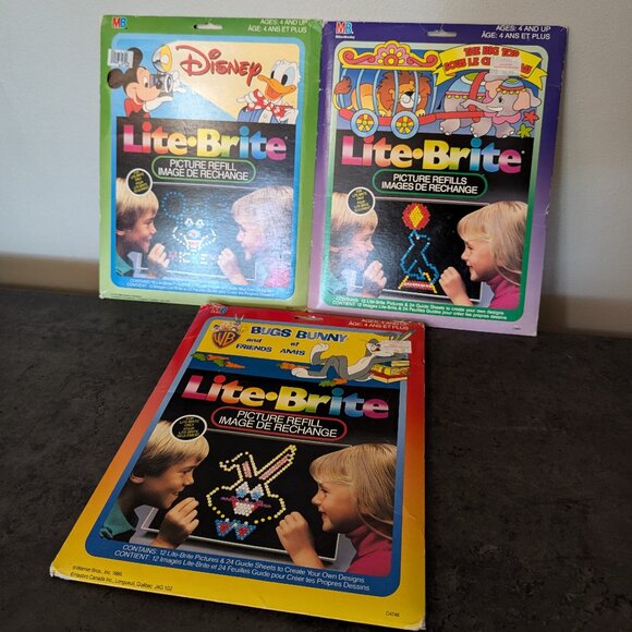 Bundle of 3 Lite Brite Picture refill sets - Picture 1 of 6